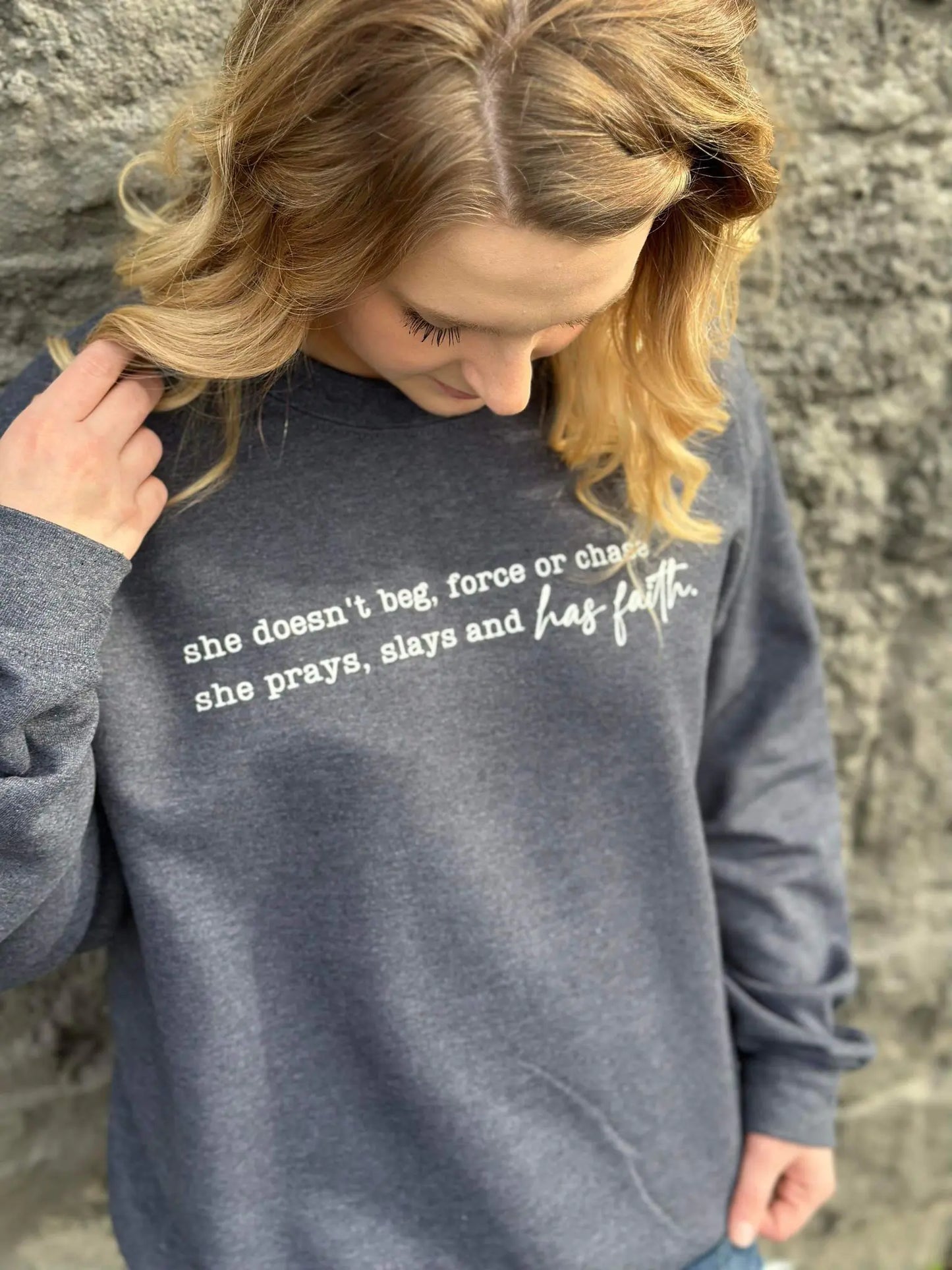 She Has Faith Sweatshirt