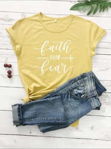 Faith Over Fear Christian T-Shirt