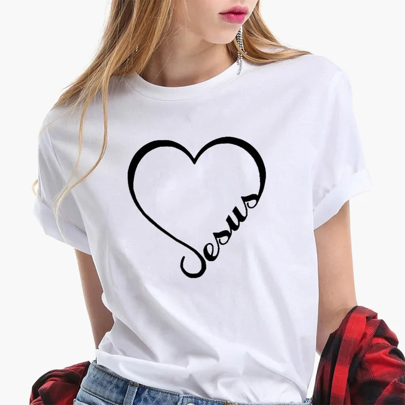 Love Heart Jesus Faith T-Shirt