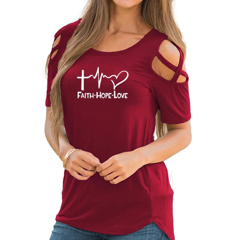 Faith Hope Love Plus Size Tops