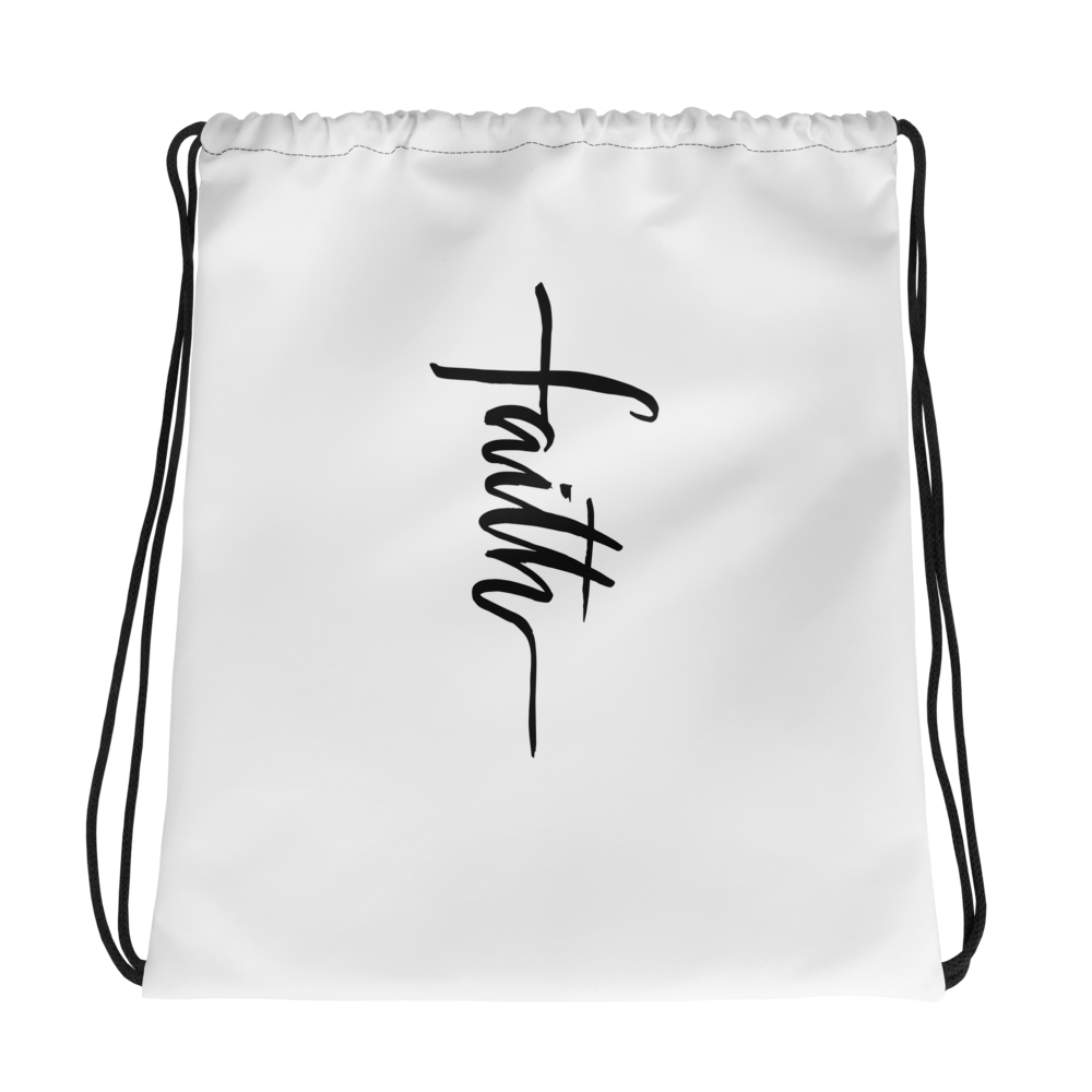 "Faith" Drawstring bag