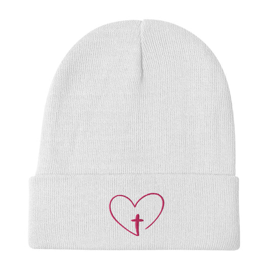 Heart Cross Beanie