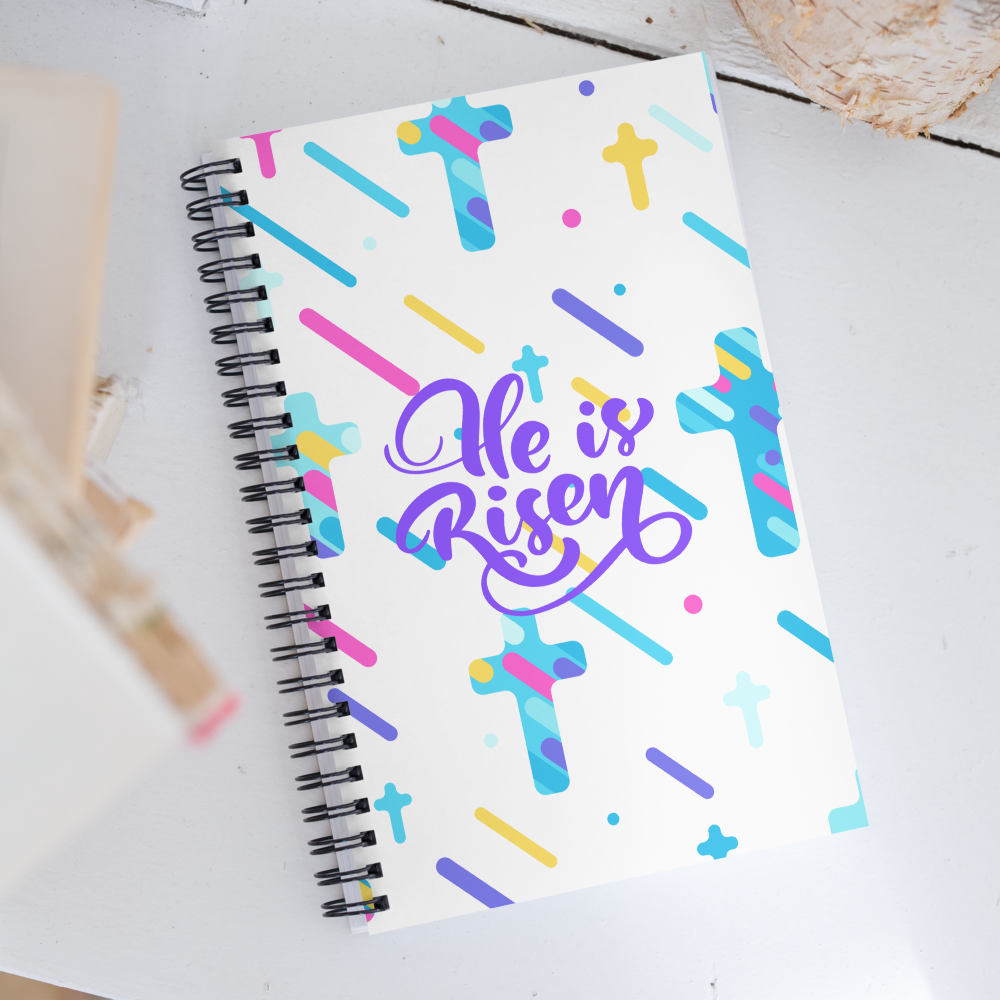 "He Is Risen" Spiral notebook