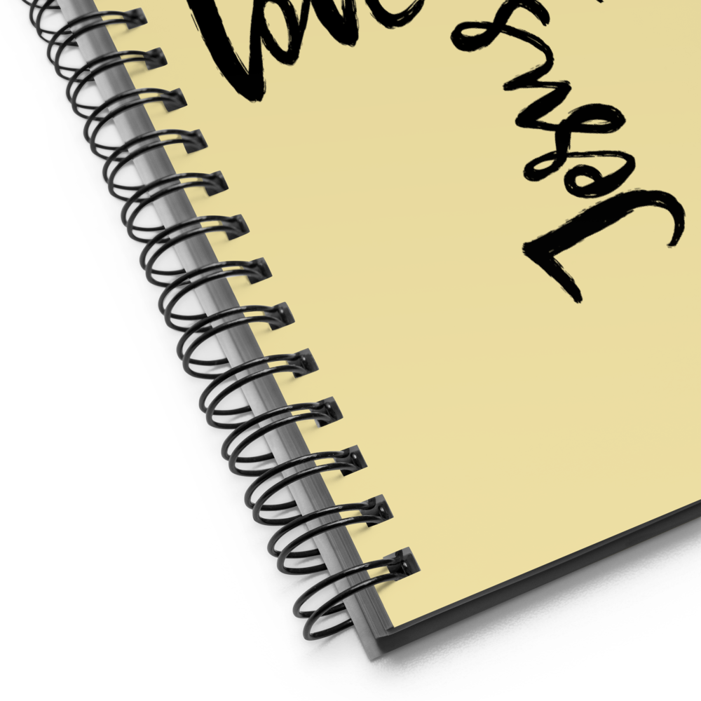 "LoveFaith Hope Jesus" Spiral notebook