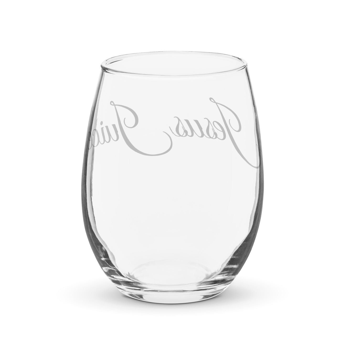 "Jesus Juice" Stemless wine glass