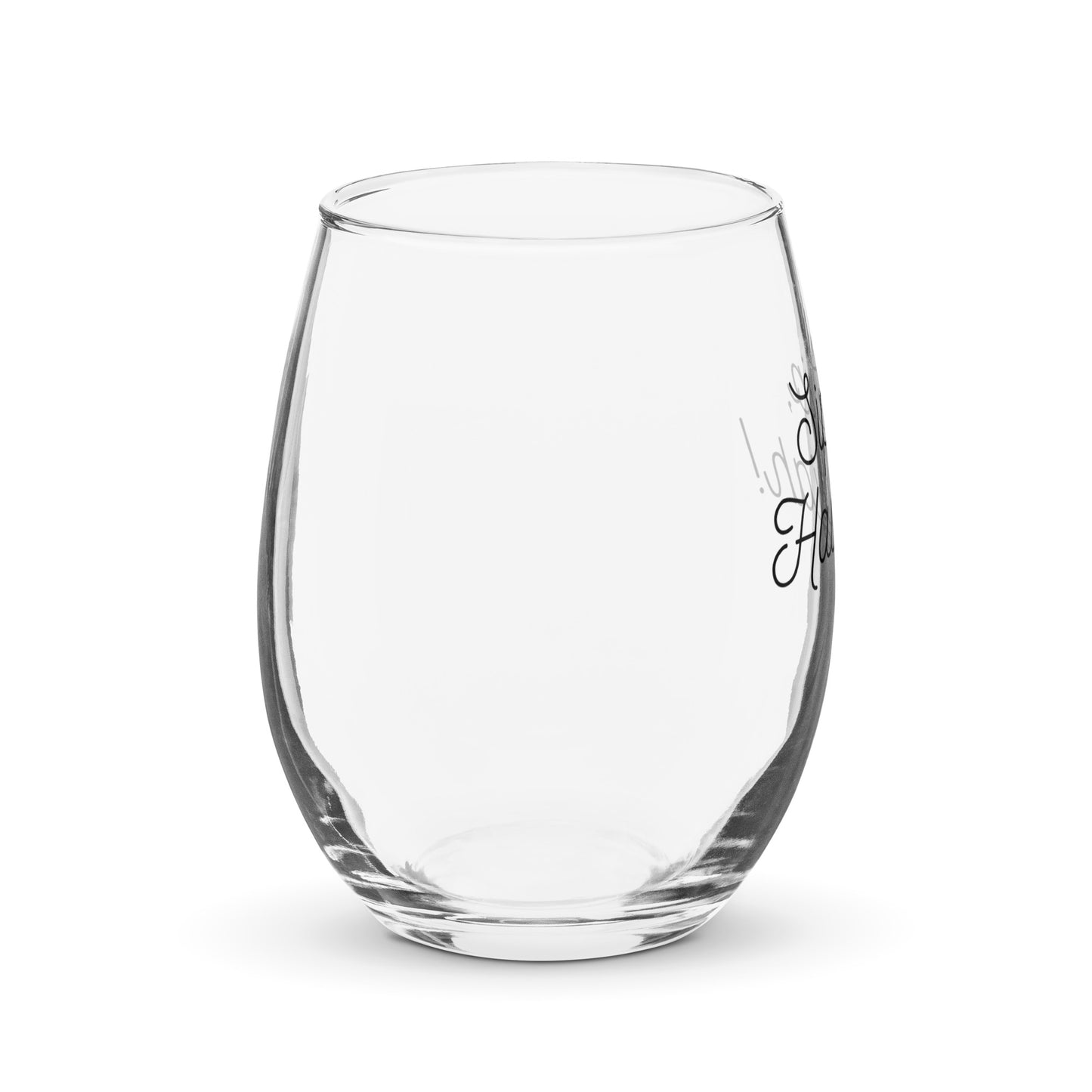 "Sip, Sip, Hallelujah" Stemless wine glass