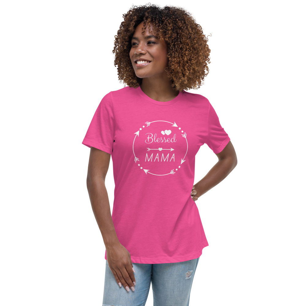 "Blessed Mama" Women's Relaxed T-Shirt