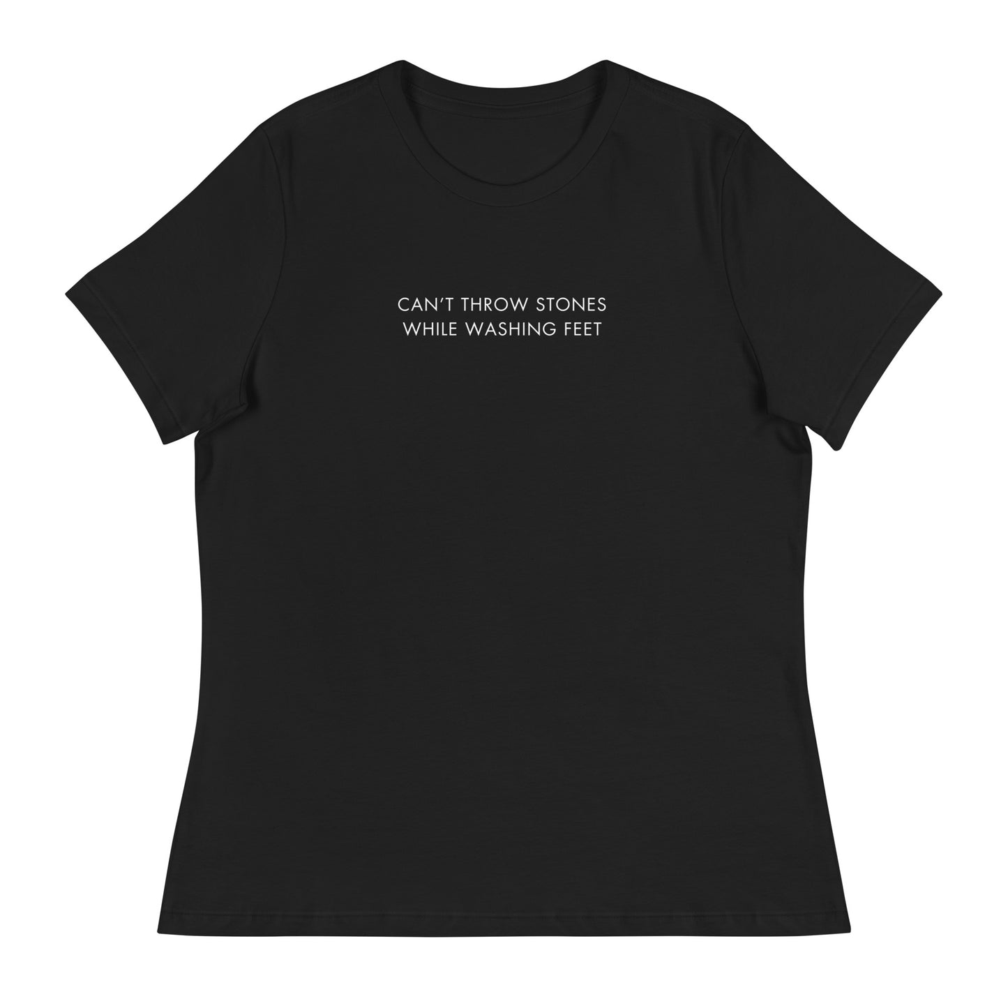 "Can't Throw Stones" Women's Relaxed T-Shirt