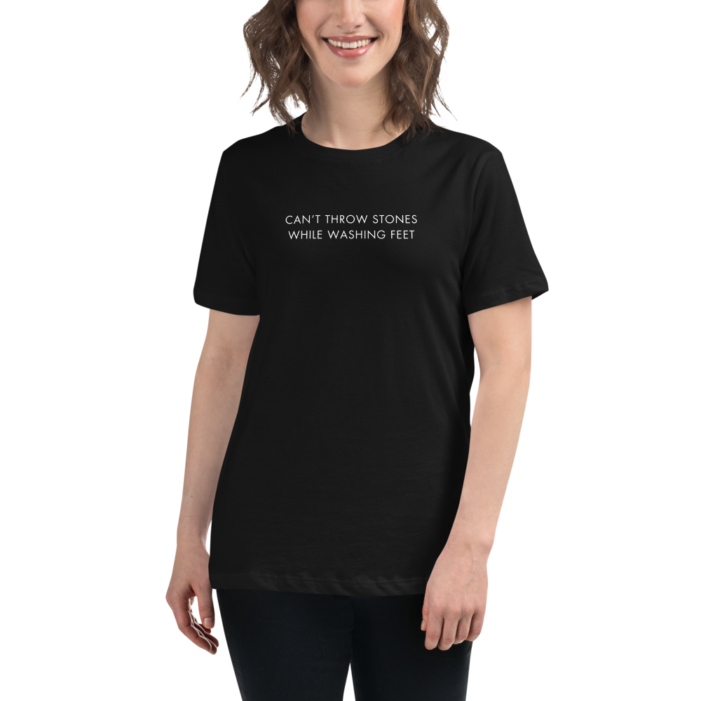 "Can't Throw Stones" Women's Relaxed T-Shirt