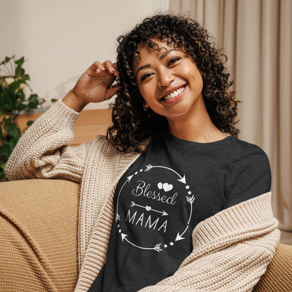 "Blessed Mama" Women's Relaxed T-Shirt