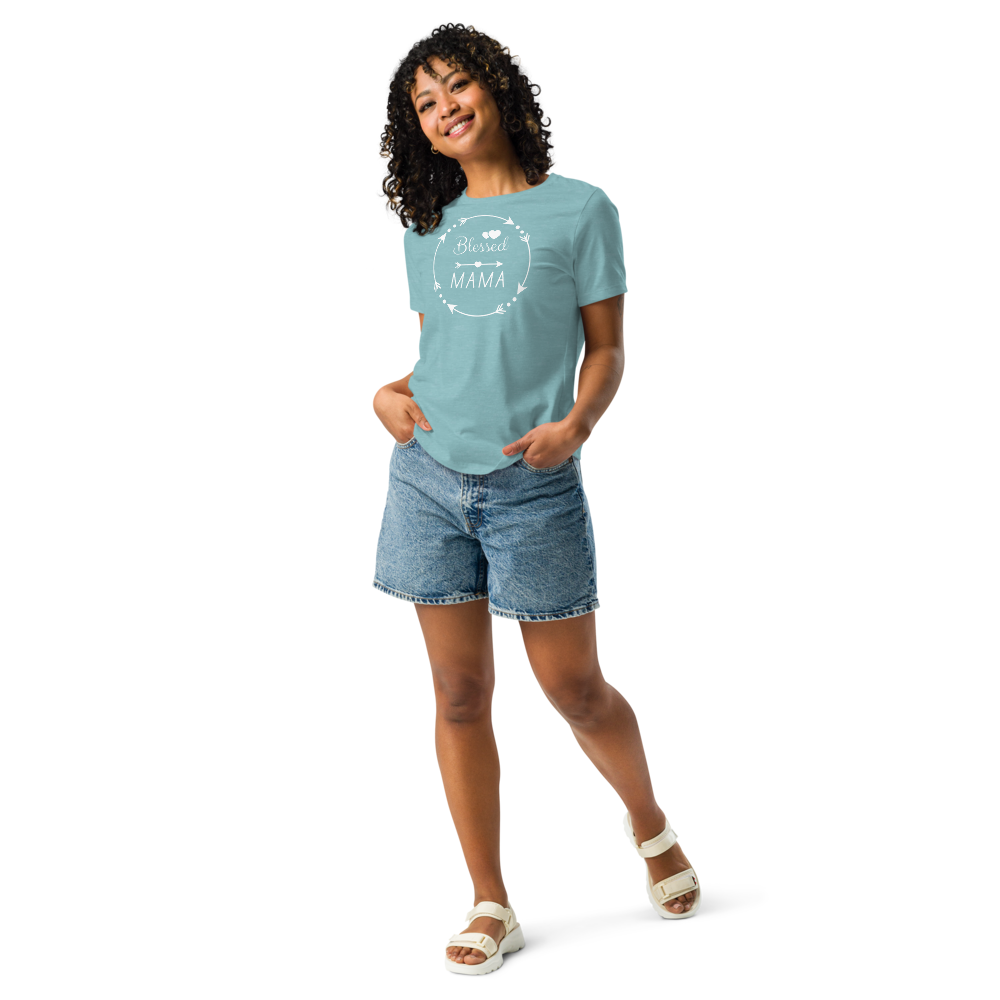 "Blessed Mama" Women's Relaxed T-Shirt