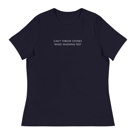 "Can't Throw Stones" Women's Relaxed T-Shirt