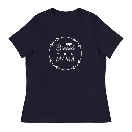 "Blessed Mama" Women's Relaxed T-Shirt