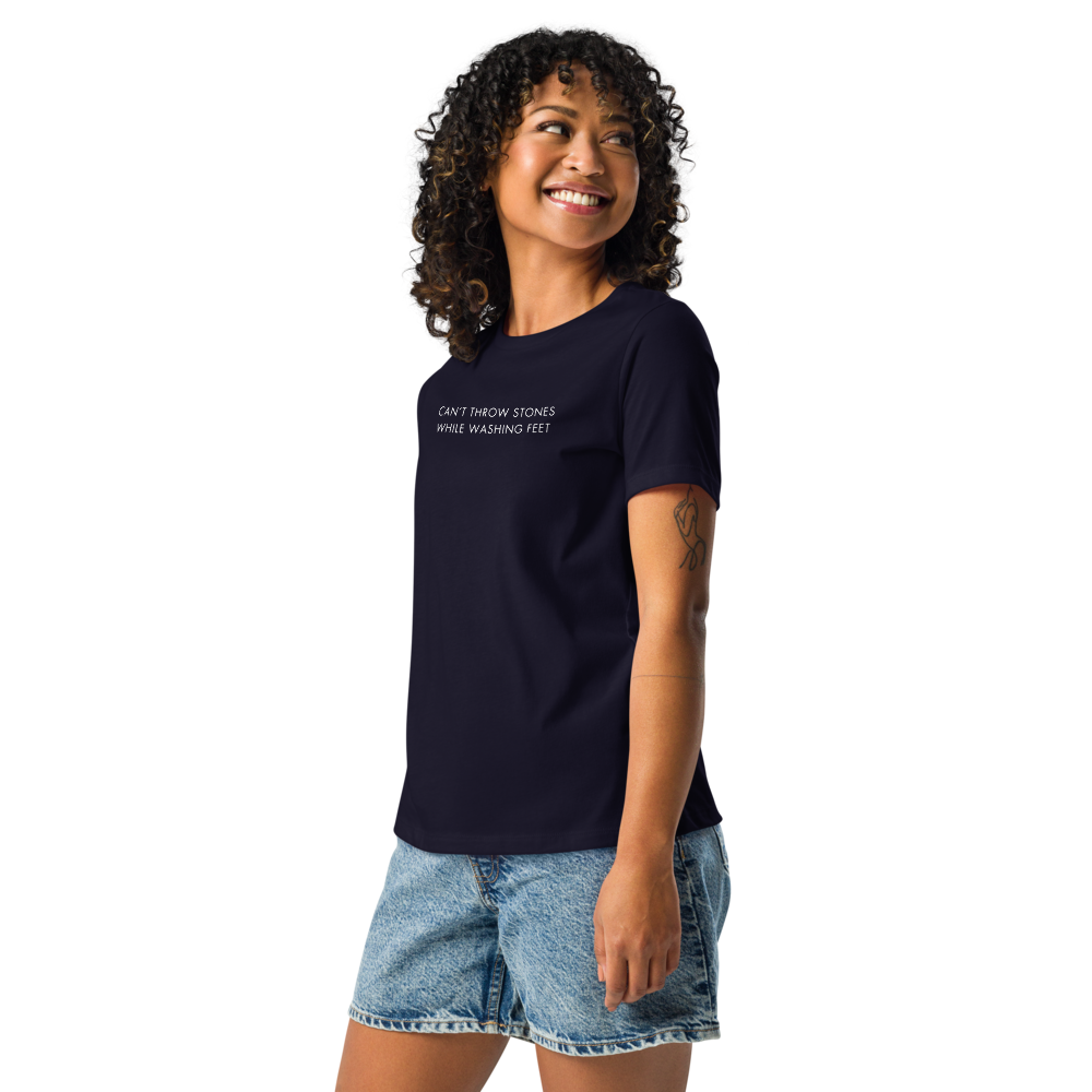 "Can't Throw Stones" Women's Relaxed T-Shirt